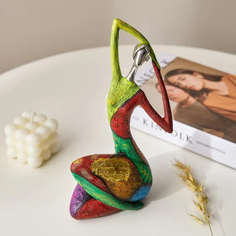 Mosrugs | Modern Abstract Woman Sculptures – Handcrafted Colourful Resin Art for Home Decor