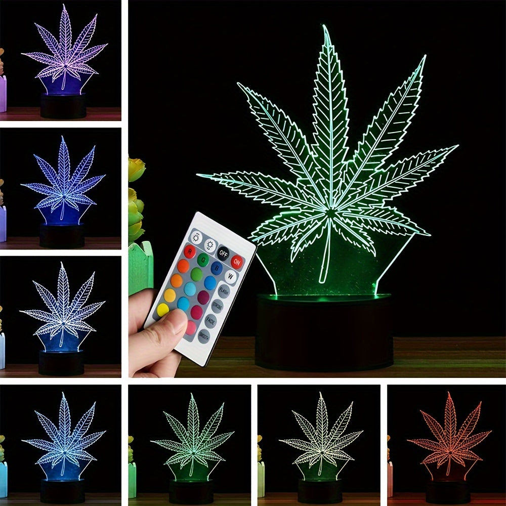 Mosrugs | GlowBud - 3D Hemp Leaf Lamp