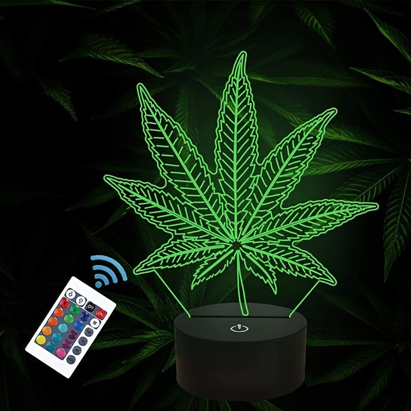 Mosrugs | GlowBud - 3D Hemp Leaf Lamp