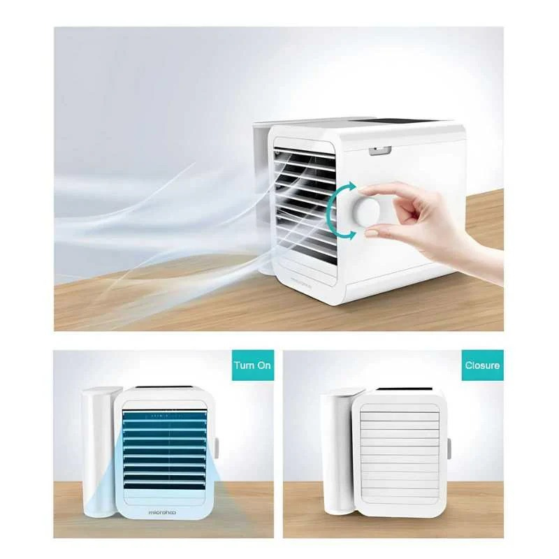 Mosrugs | Hexton | Portable MicroCool Mini Air Conditioner with 1000ml Water Tank | Personal Cooling & Humidifier