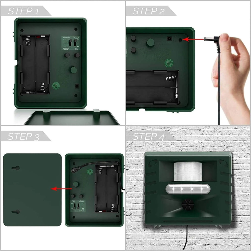 Mosrugs | Ultrasonic Woodpecker Repeller – Effective & Humane Bird Deterrent for Gardens & Homes