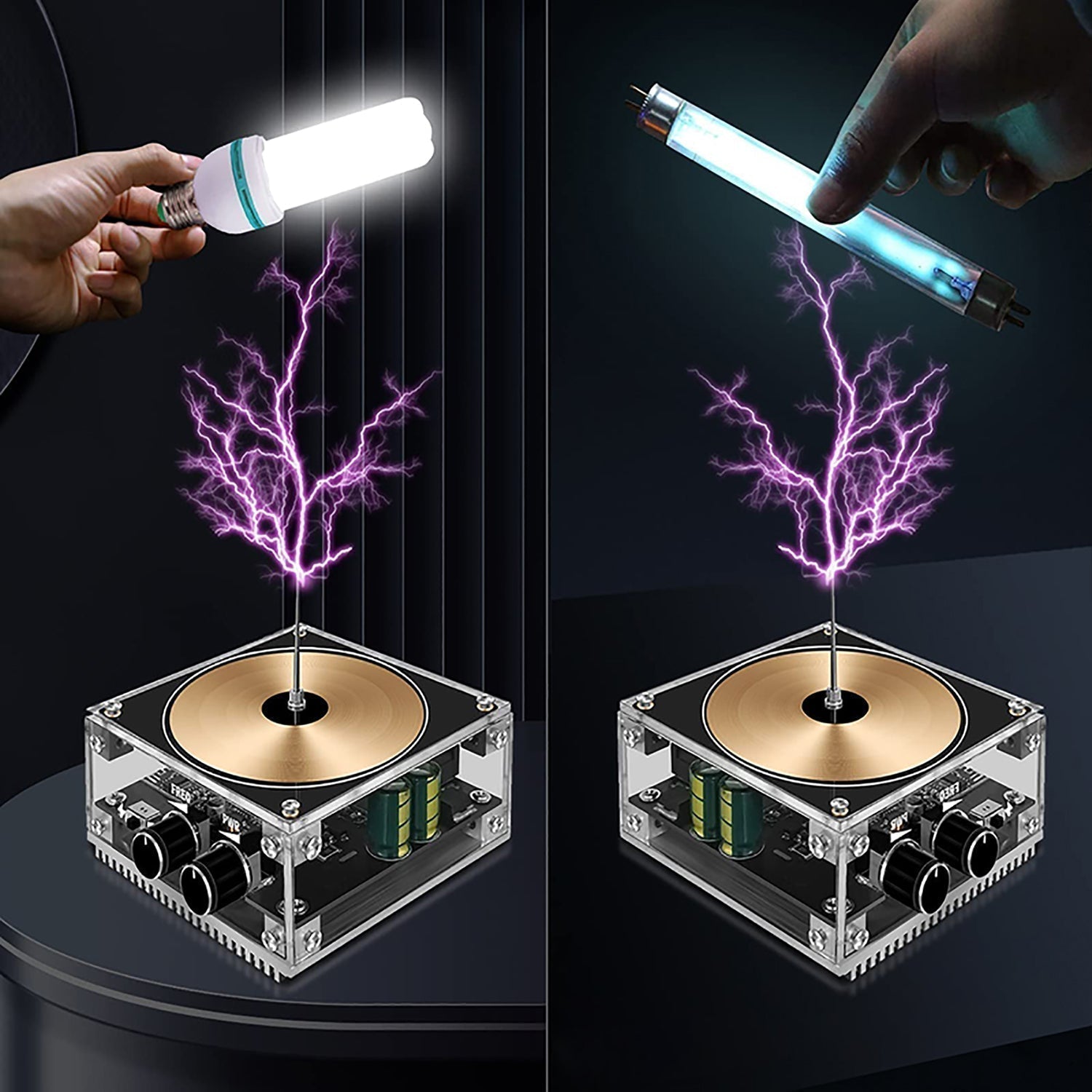 Mosrugs | Multifunctional Tesla Music Speaker | Plasma Lightning Speaker | Wireless Bluetooth Sound
