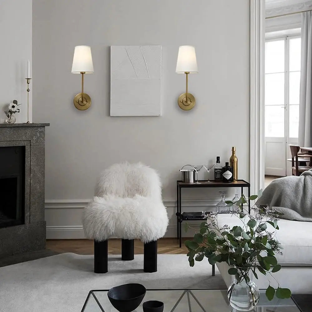 Mosrugs | LoomGlow – Modern Wall Lamp Featuring Woven Metal and Soft Fabric