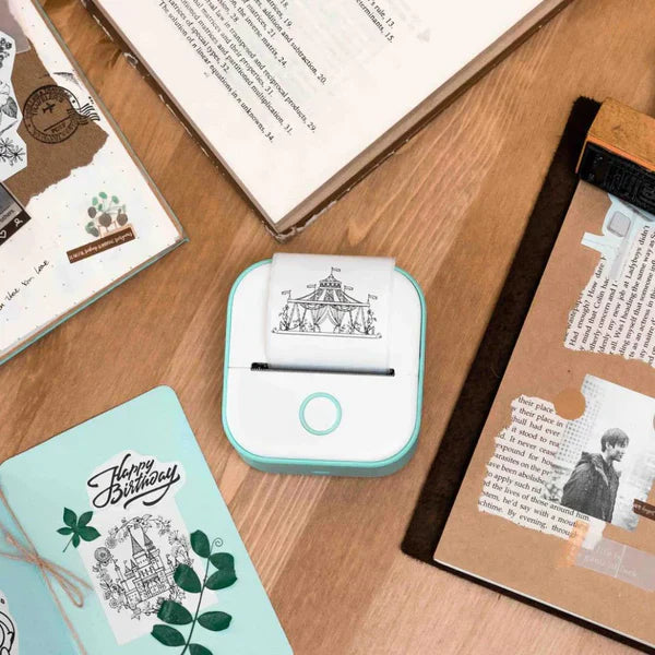 Mosrugs | PixiPrint – Inkless Mini Portable Bluetooth Printer for Photos, Notes & Documents