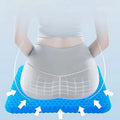 Mosrugs | Cooling Gel Seat Cushion | Breathable, Flexible & Pain Relief for Office Chairs, Cars, and Home Use