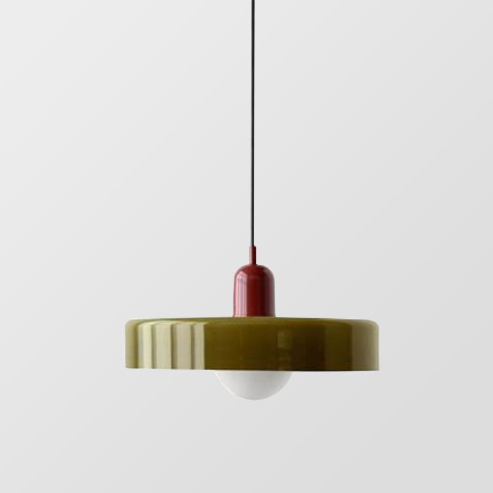Mosrugs | Coloured Glass Pendant Light – Elegant Bauhaus-Style Hanging Lamp for Living Room & Dining Area