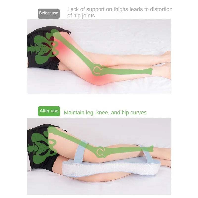 Mosrugs | Leg Memory Foam Pillow - Multi-Position Comfort Leg Pillow For Sleep, Support & Relief