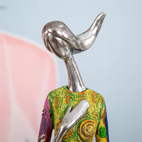 Mosrugs | Modern Abstract Woman Sculptures – Handcrafted Colourful Resin Art for Home Decor