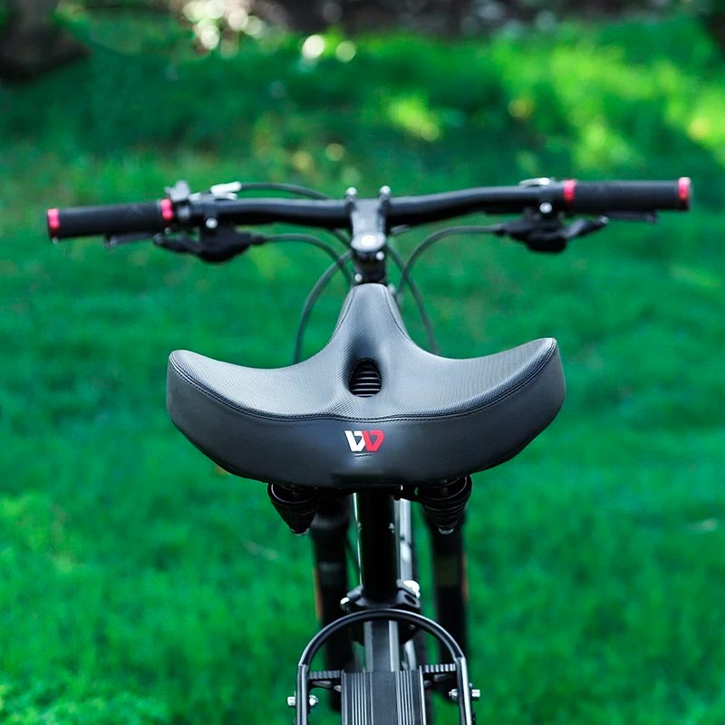 Mosrugs | RideEase - Extra Wide & Breathable Comfortable Bike Saddle, Ergonomic Bicycle Seat