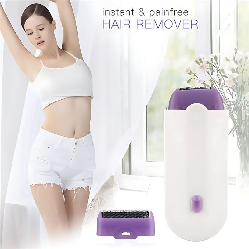 Mosrugs | FluweelSmooth Pro – Painless Laser Hair Removal Device with Sensa-Light Comfort | For Face & Body