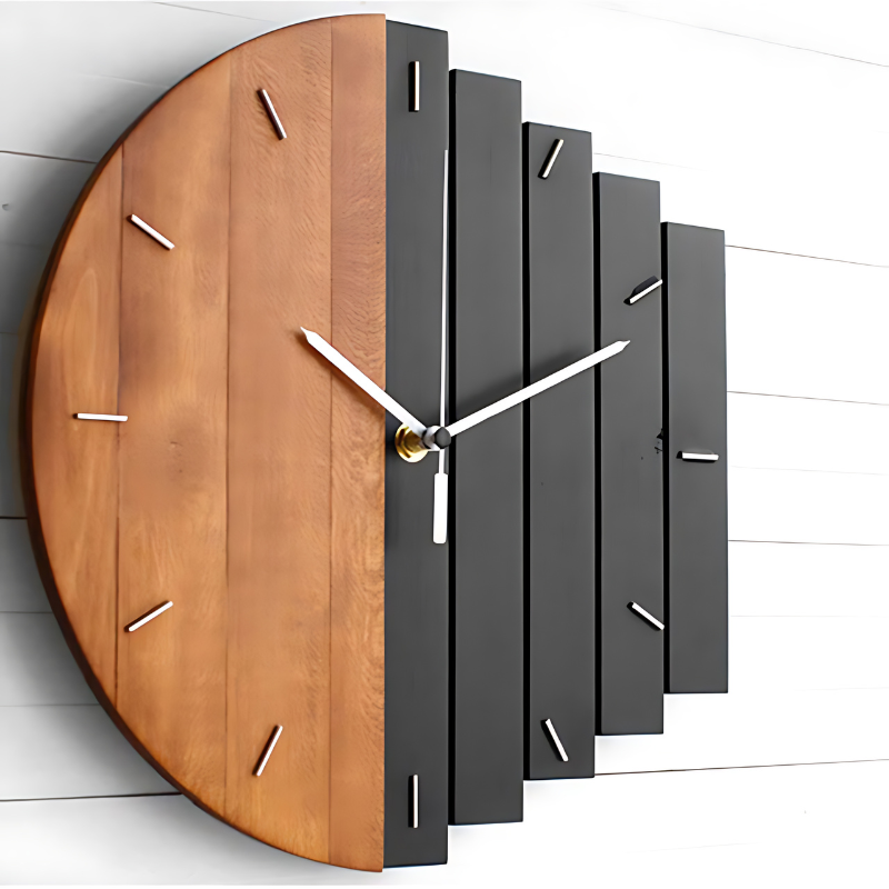 Mosrugs | ClarityTime | Silent Wall Clock with Timeless Minimalist Design for Elegant Interiors