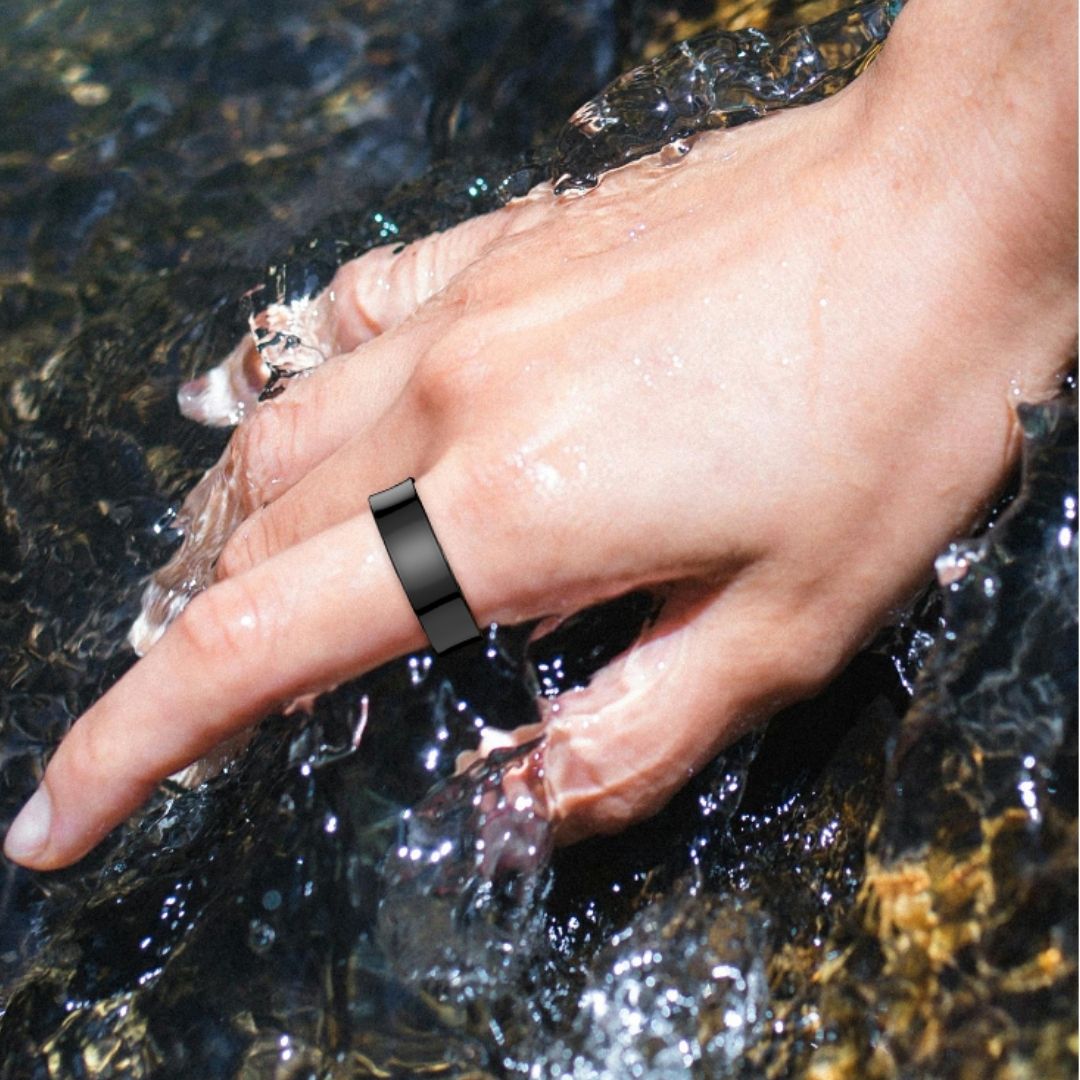 Mosrugs | Smart Ring Sleep & Wellness Tracker - Waterproof Fitness Tracker Ring for Active Lifestyles - Health Monitoring Device