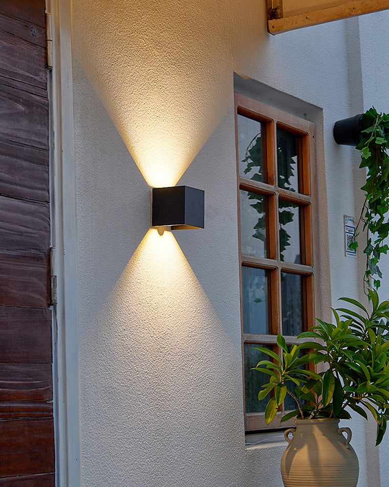 Mosrugs | LED Outdoor Up Down Wall Light | Waterproof Metal Fixture for Patio. Garden & Entryway Illumination
