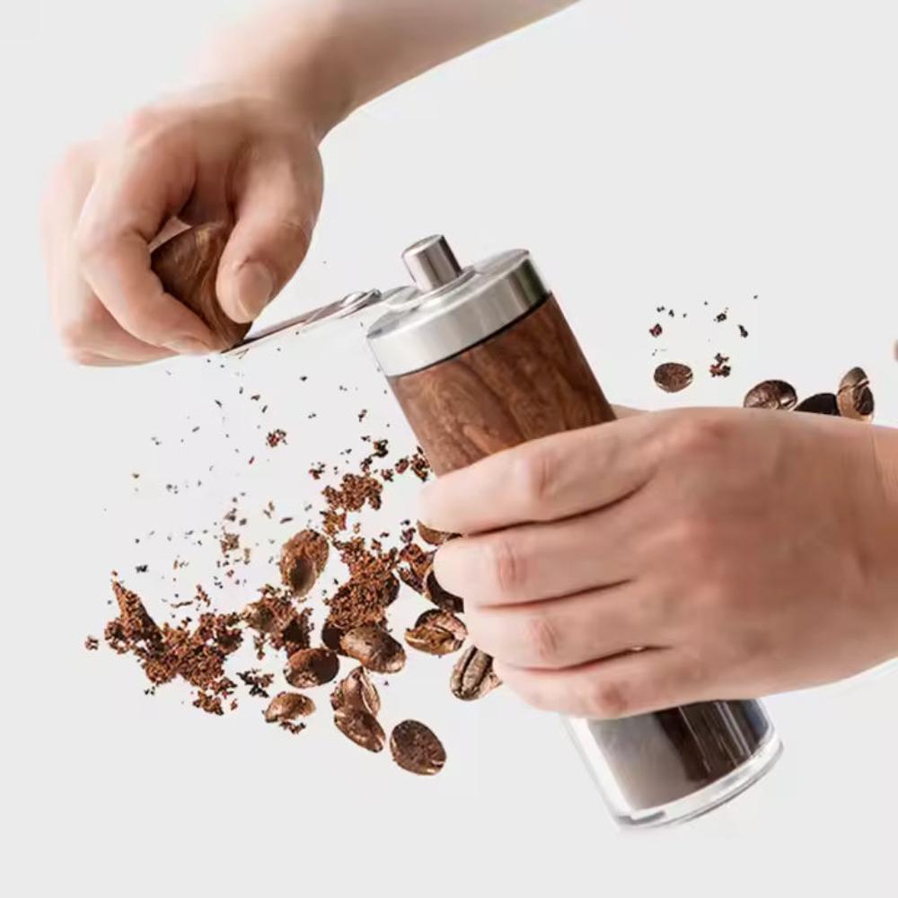 Mosrugs | Brewora | Handcrafted Wooden Coffee Grinder – Adjustable Manual Mill for Freshly Ground Coffee