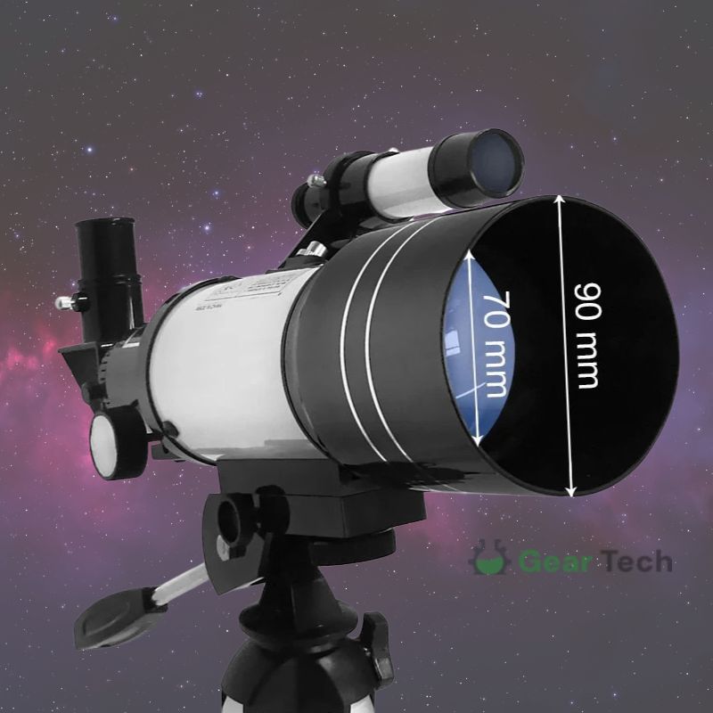 Mosrugs | Professional Astronomical Telescope | 70mm Aperture, 300mm Focal Length & Easy Setup for Stargazing and Nature Exploration