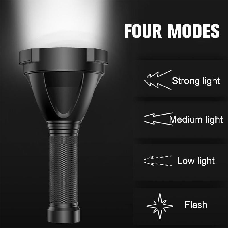Mosrugs | High-Power Waterproof LED Flashlight | 30,000–50,000 Lumens Rechargeable Torch