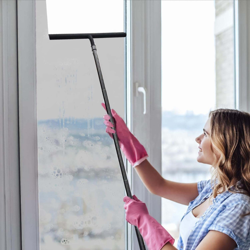 Mosrugs | SaniLuxe Telescopic Shower Squeegee – Comfortable & Efficient Bathroom Cleaning Tool