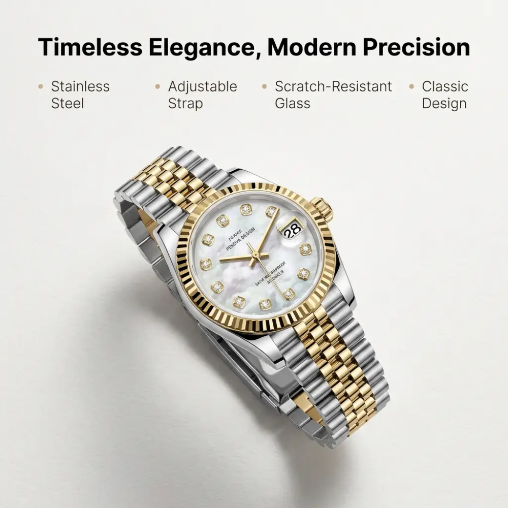 Mosrugs | Stainless Steel Wristwatch | Classic Design