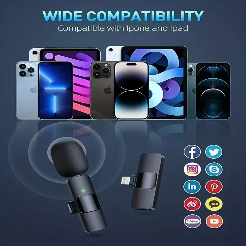 Mosrugs | Pro Wireless Lavalier Microphone - Effortless Audio Capture Anywhere