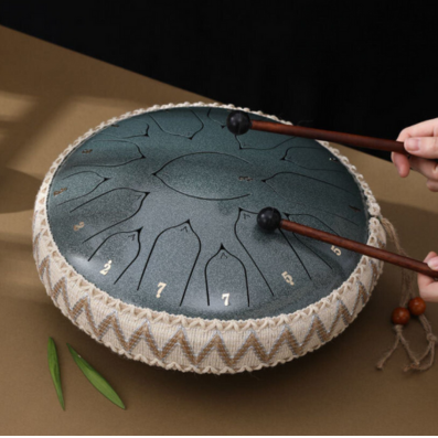 Mosrugs | EchoDrum – Steel Tongue Drum for Meditation, Yoga, and Relaxation