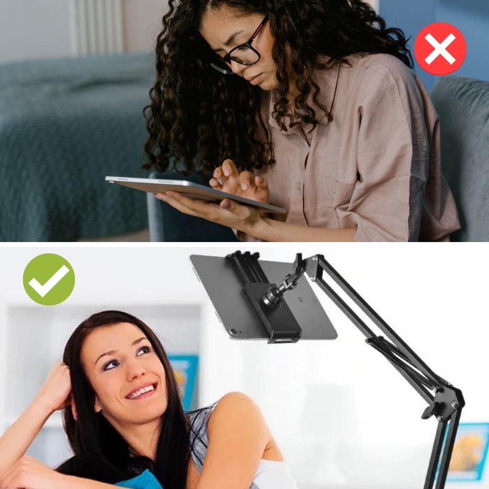 Mosrugs | Bettina – Adjustable Tablet Holder Stand for Bed, Desk & Couch | Ergonomic & Universal Fit
