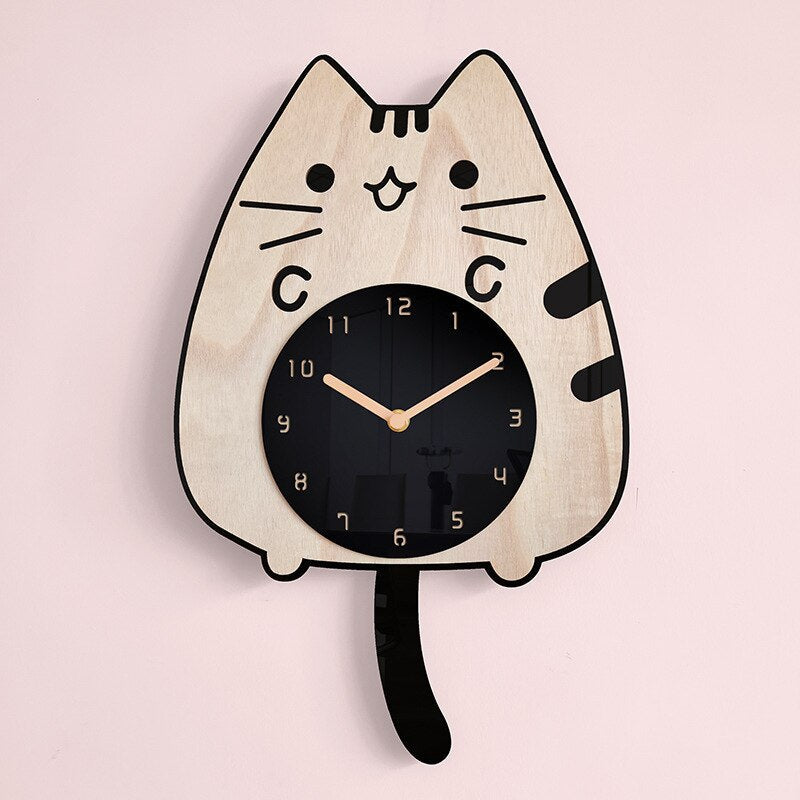 Mosrugs | PurrTime - Swinging Cat Wall Clock