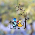 Mosrugs | Stained Glass Sun Catcher – Hand-Painted Hanging Angel Window Ornament
