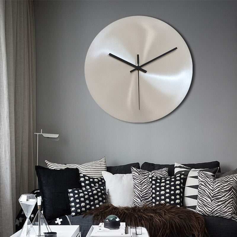 Mosrugs | SteelTime - Sleek Stainless Steel Wall Clock