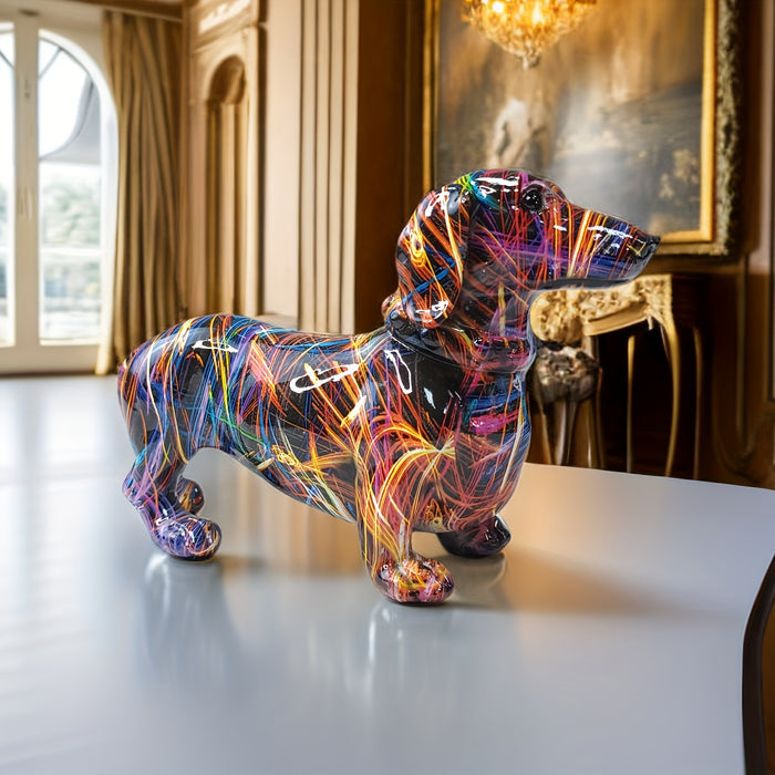 Mosrugs | Dachshund Delight – Colourful Dachshund Ornament for a Playful Touch at Home