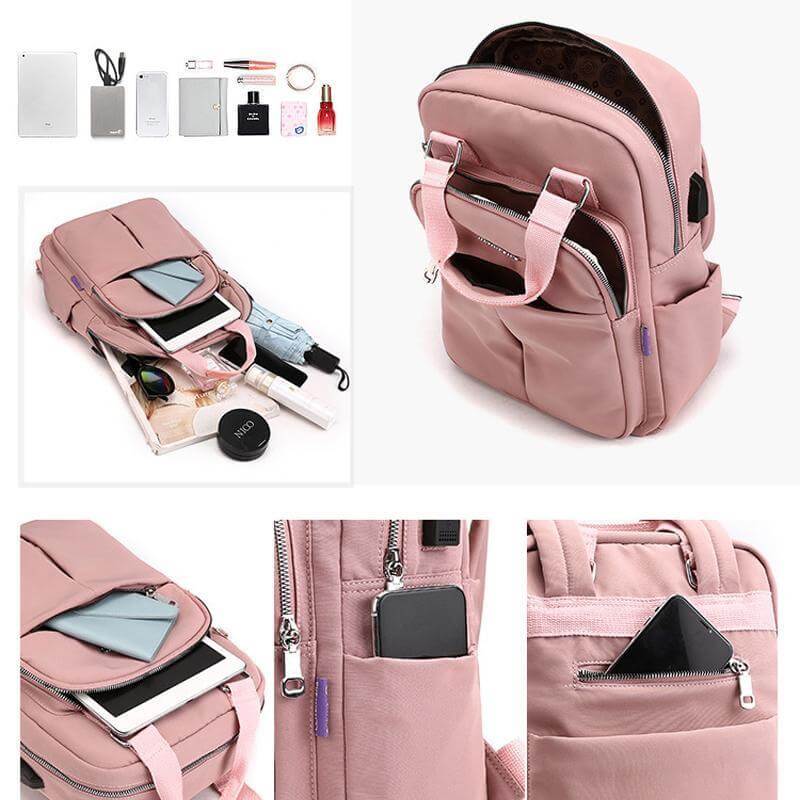 Mosrugs | Waterproof Multifunction Backpack – Durable Travel, Work & School Bag with USB Charging Port