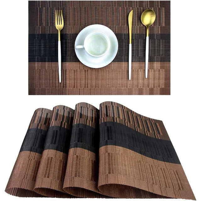 Mosrugs | SturdyWoven – Premium Washable Heat-Resistant Placemats (Set of 4)