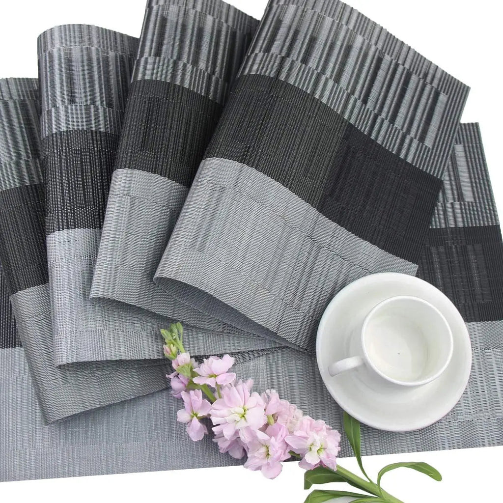Mosrugs | SturdyWoven – Premium Washable Heat-Resistant Placemats (Set of 4)
