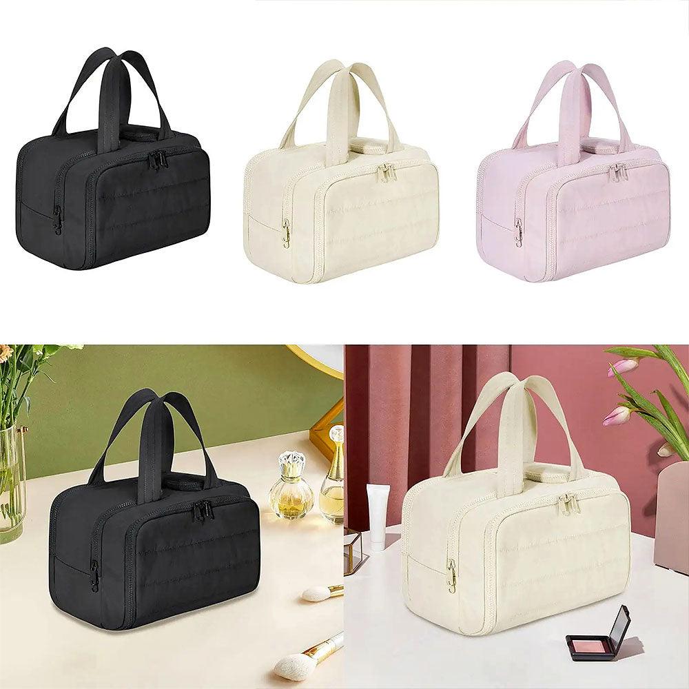 Mosrugs | 4-in-1 Puffy Toiletry Bag for Women – Large Travel Makeup & Skincare Organiser