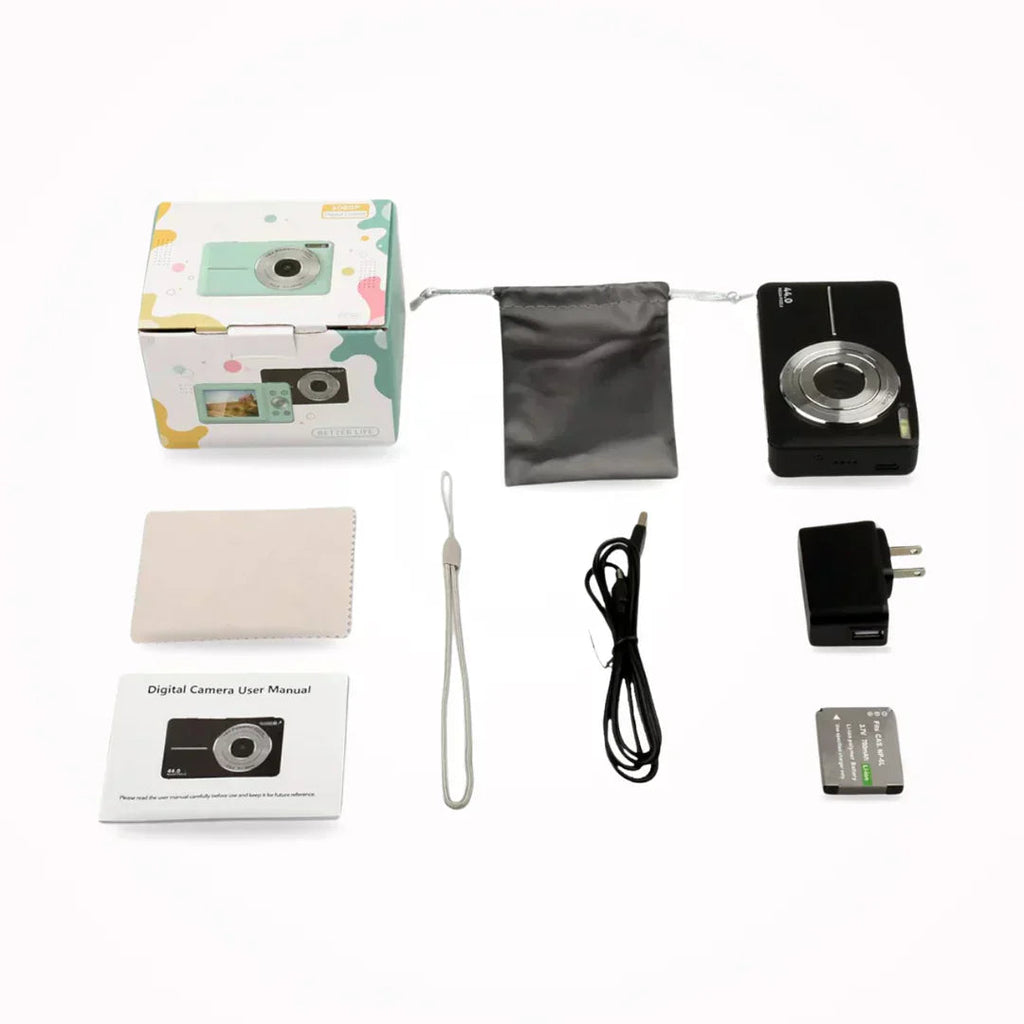 Mosrugs | Vintage Digital Camera – Snapora | Retro Style Compact Camera with 1080p HD