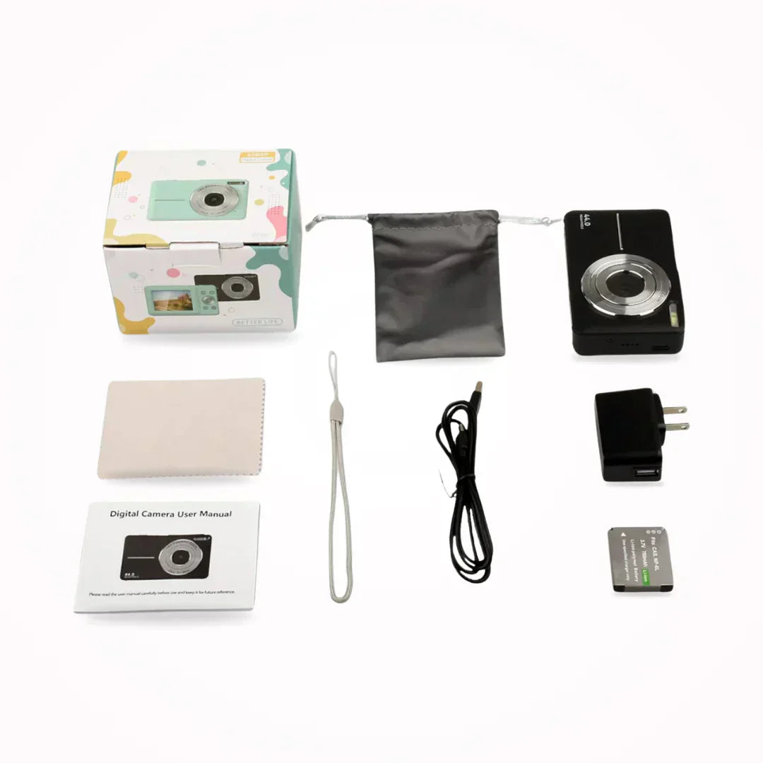Mosrugs | Vintage Digital Camera – Snapora | Retro Style Compact Camera with 1080p HD