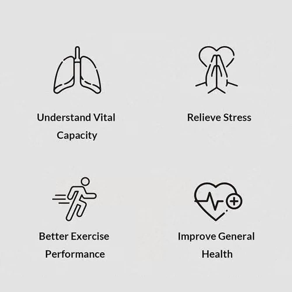 Mosrugs | BreathBoost Smart Breathing Trainer – Lung Capacity & Respiratory Muscle Strengthening Device