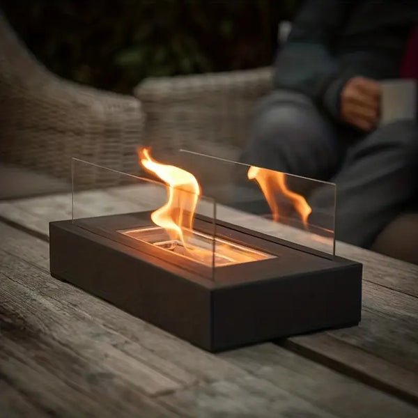 Mosrugs | Tabletop Bio-Ethanol Fireplace – Indoor & Outdoor Smokeless Flame Heater