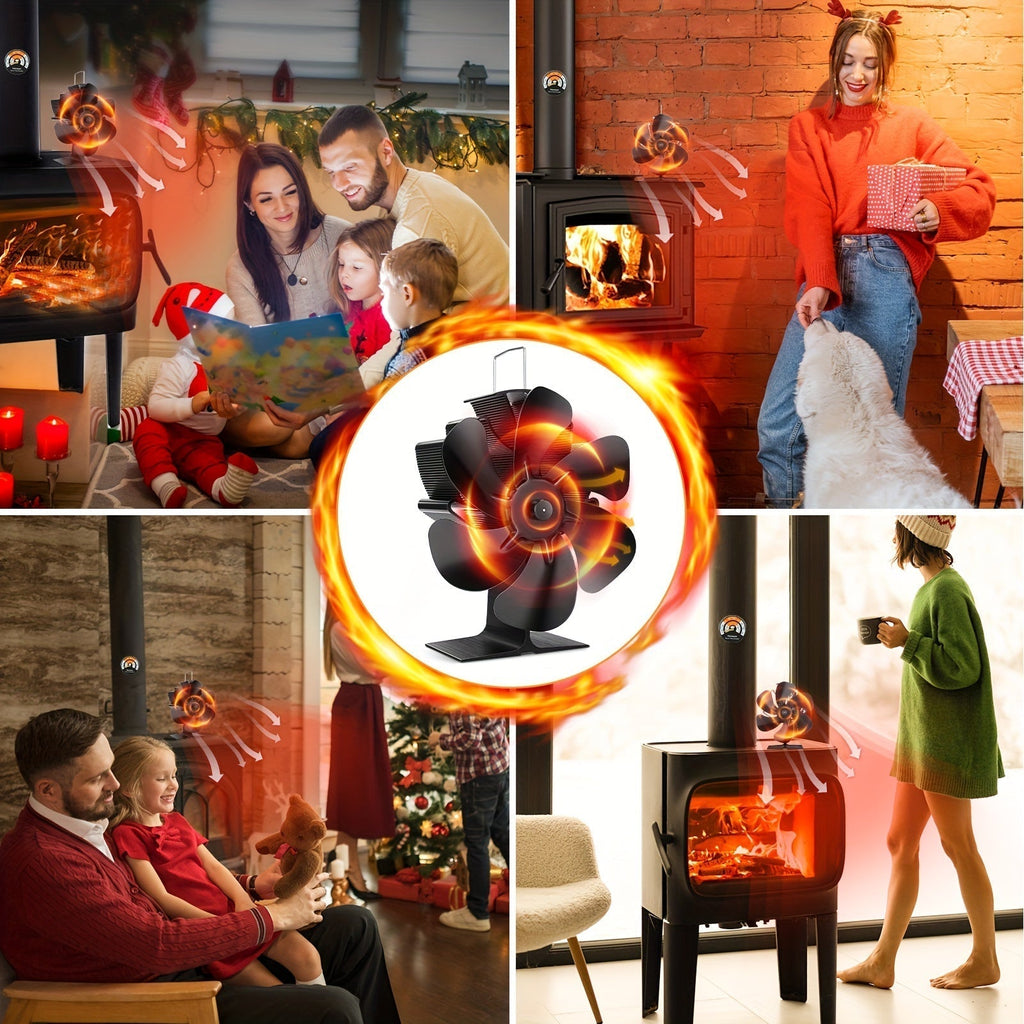 Mosrugs | ThermoBreeze | Heat Powered Stove Fan – Silent Operation, No Electricity, Efficient Heat Distribution