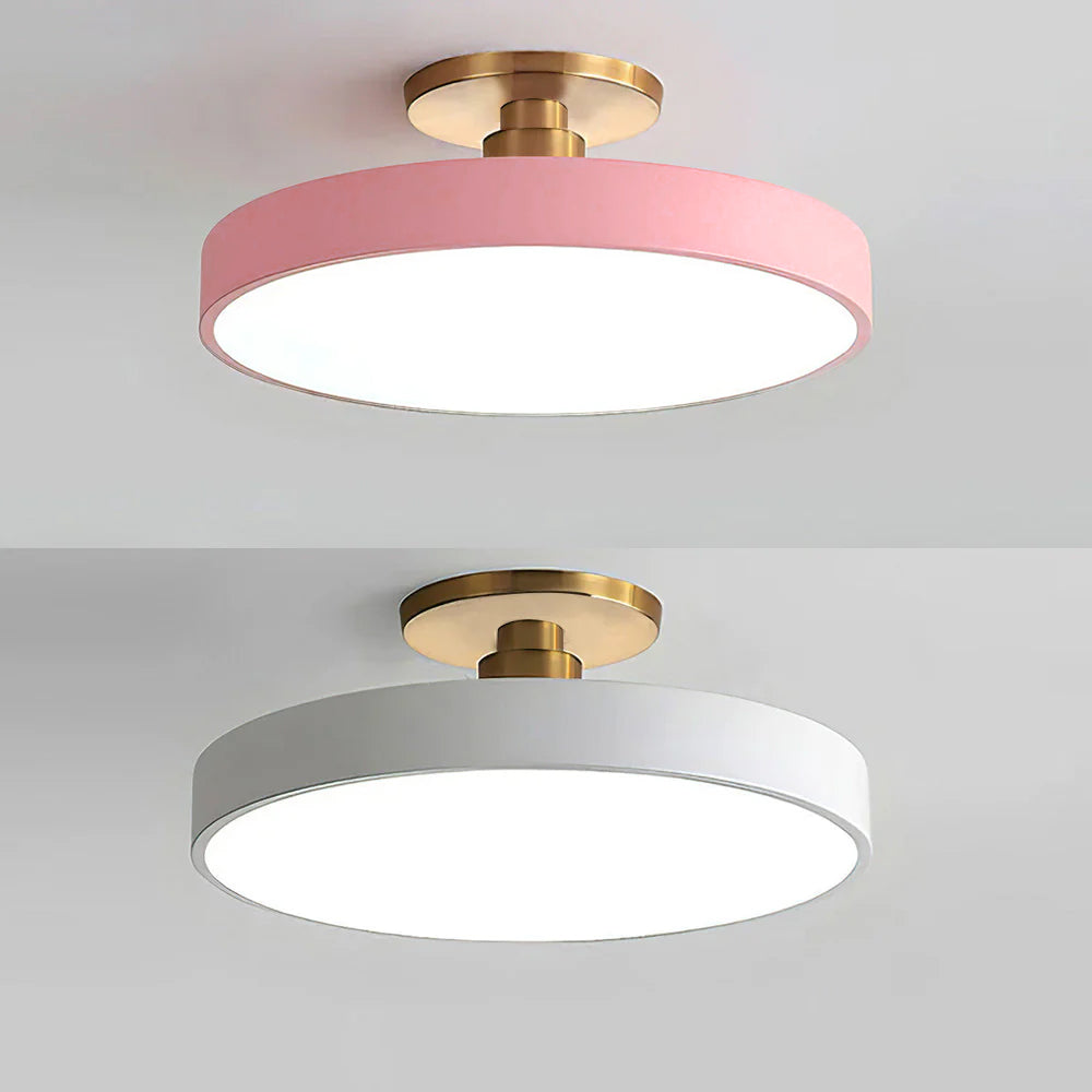 Mosrugs | Modern LED Semi Flush Mount Ceiling Light | Energy-Saving. Durable Design for Hallway. Dining Room & Living Room