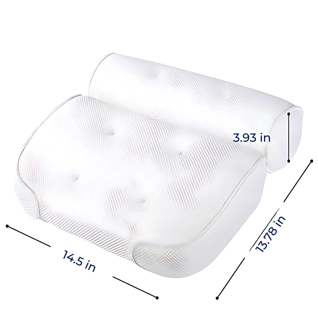 Mosrugs | SoakUp Bath Pillows UK – Neck & Head Support Cushion – Non-Slip – Soft & Comfortable – Fits All Bathtubs – Enhances Relaxation