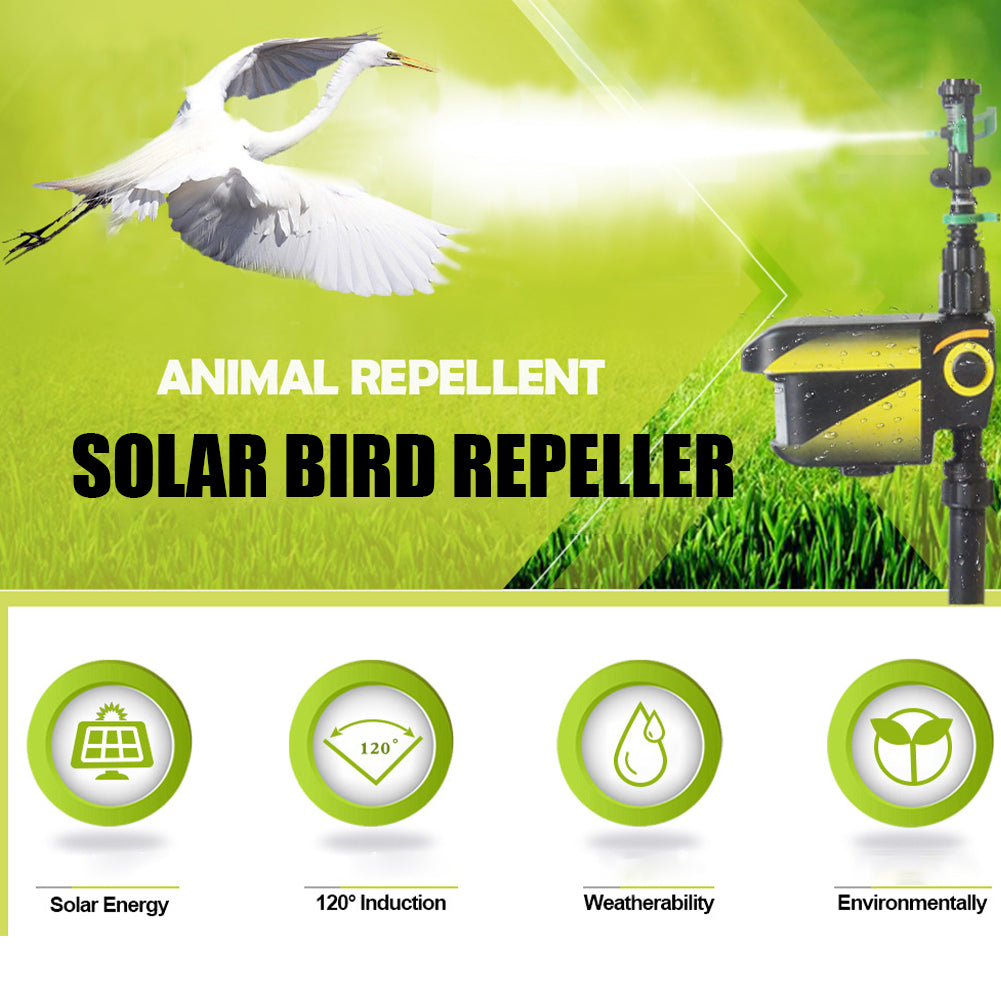 Mosrugs | Solar Powered Motion Activated Sprinkler for Deer and Garden Pest Deterrent