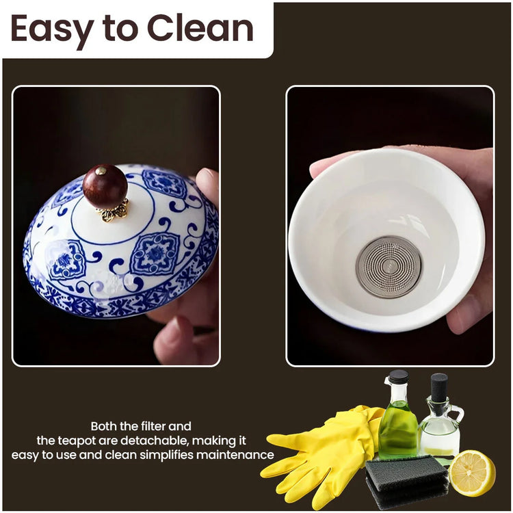 Mosrugs | Porcelain Gongfu Tea Set – Timeless Elegance, Perfect Tea Experience