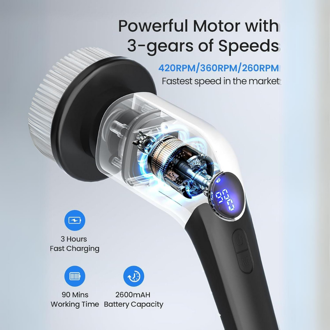 Mosrugs | Electric Spin Scrubber – Effortless Cleaning in Half the Time