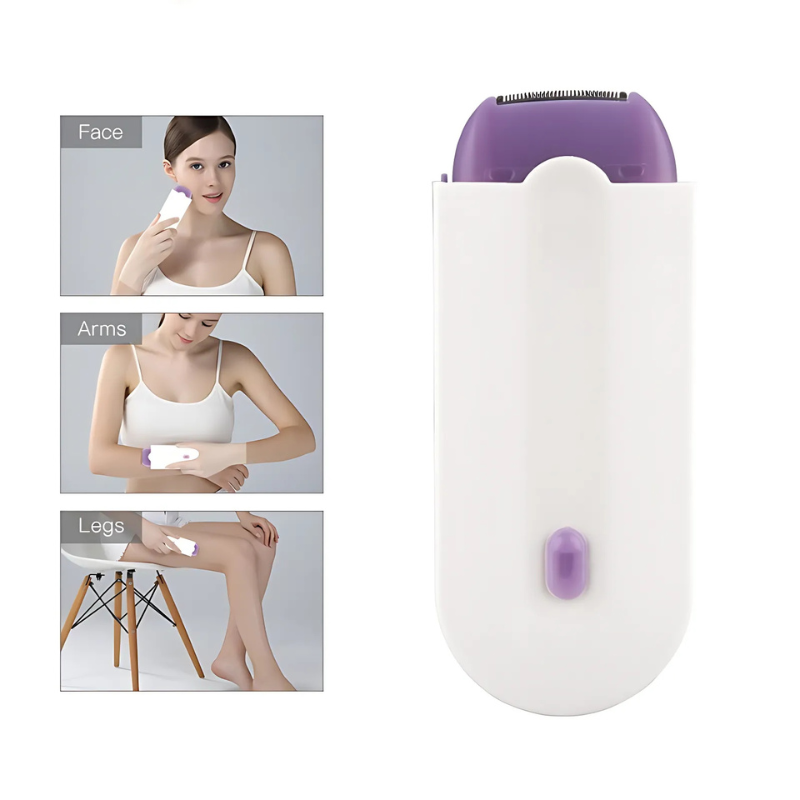 Mosrugs | FluweelSmooth Pro – Painless Laser Hair Removal Device with Sensa-Light Comfort | For Face & Body