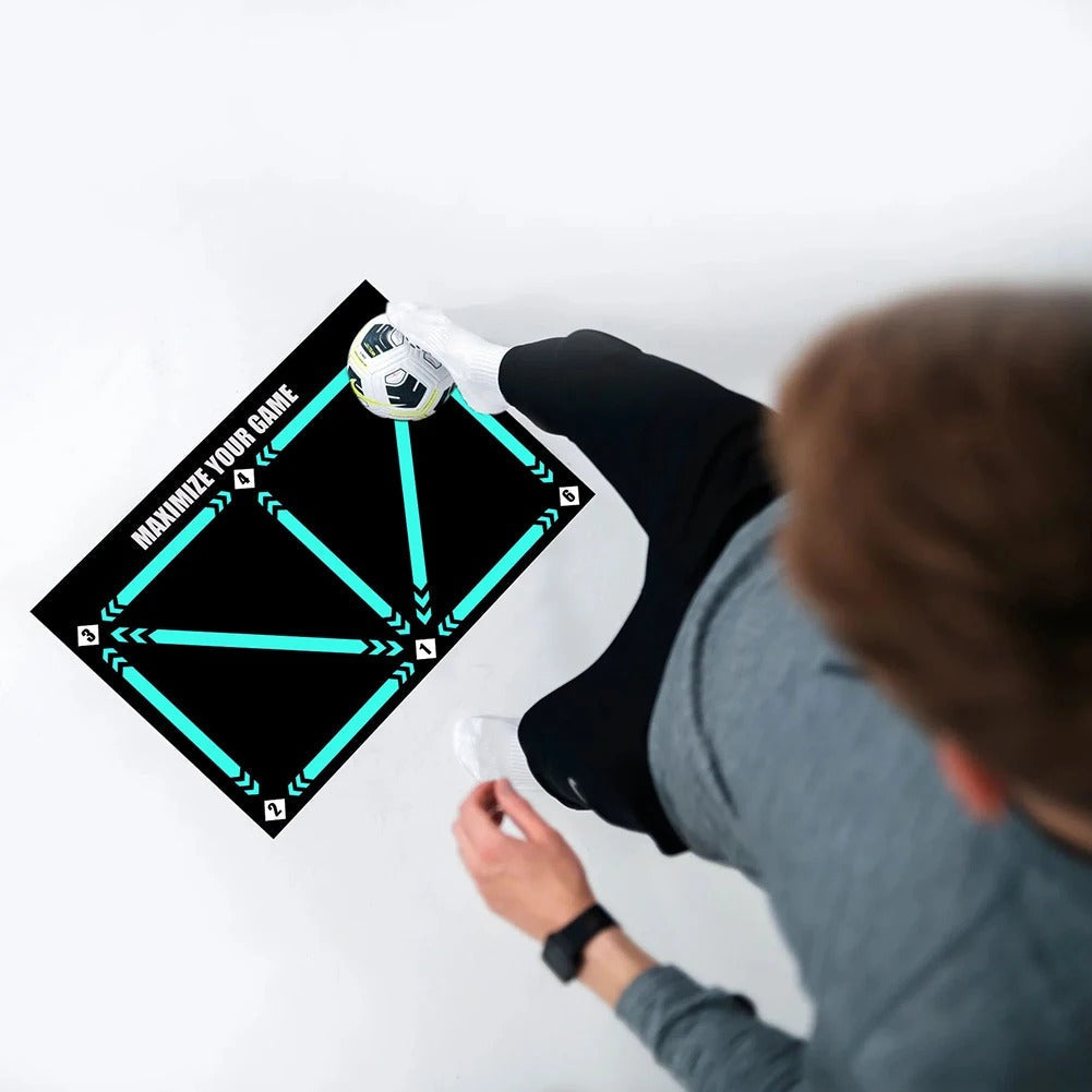 Mosrugs | Soccer Training Mat – Anti-Slip, Noise-Reducing Training Tool