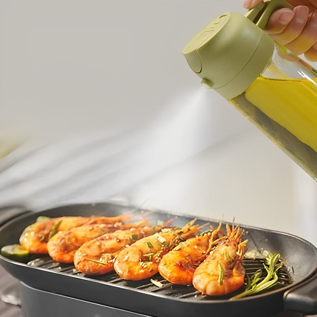 Mosrugs | 2-in-1 Olive Oil Dispenser & Sprayer – Perfect for Cooking, Salads, and BBQ