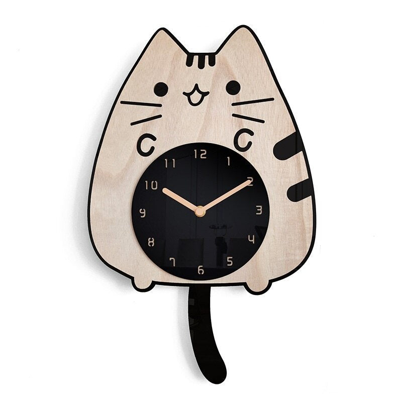 Mosrugs | PurrTime - Swinging Cat Wall Clock
