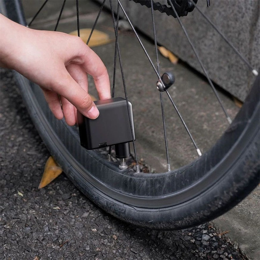 Mosrugs | Ultra-Compact Mini Electric Bicycle Pump with Type-C Rechargeable Battery – Fits Schrader & Presta Valves