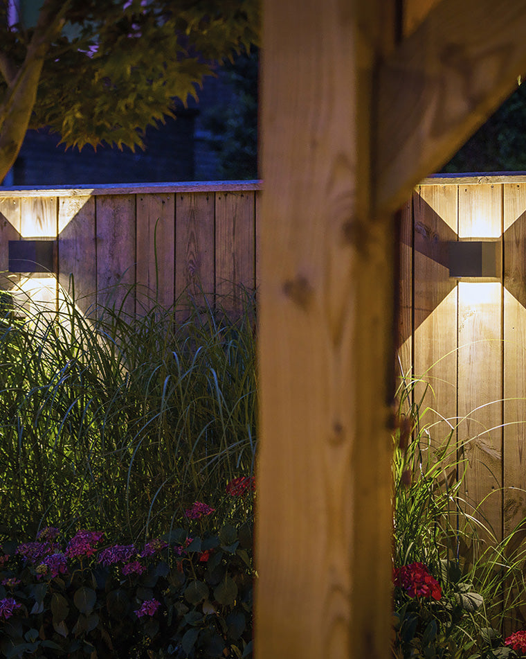 Mosrugs | LED Outdoor Up Down Wall Light | Waterproof Metal Fixture for Patio. Garden & Entryway Illumination