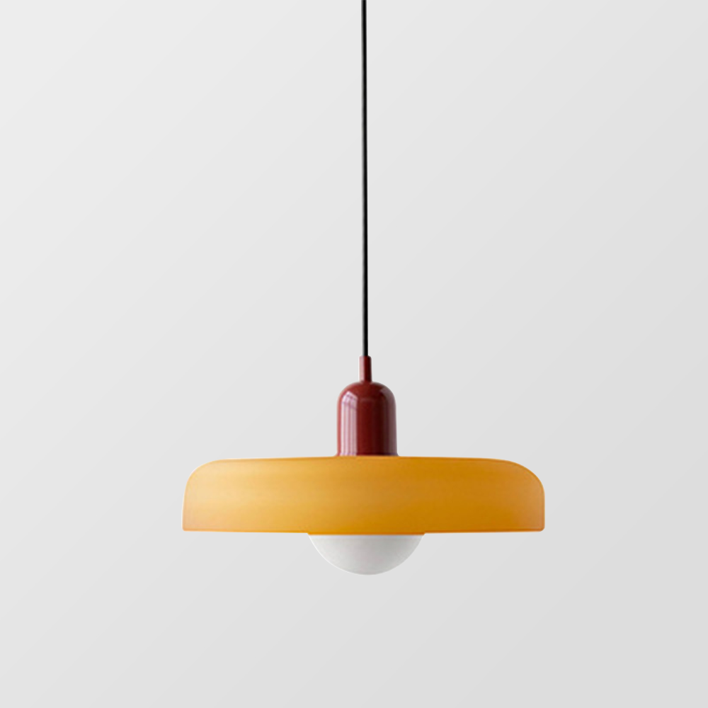 Mosrugs | Coloured Glass Pendant Light – Elegant Bauhaus-Style Hanging Lamp for Living Room & Dining Area
